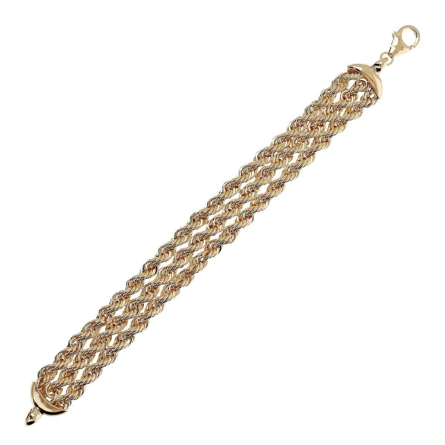 Bracciali Etrusca Gioielli | Bracciale Multifilo Maxi Catena Corda