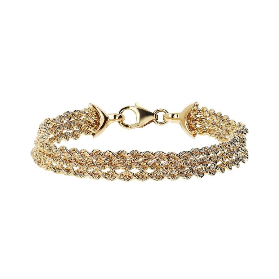 Bracciali Etrusca Gioielli | Bracciale Multifilo Catena Corda Sottile